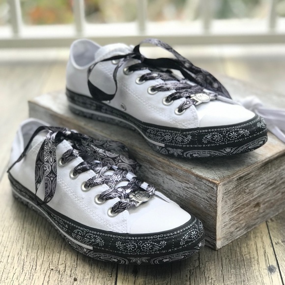 Conv&Miley Ctas OX Ornament White Black W AUTHENT - Picture 2 of 8